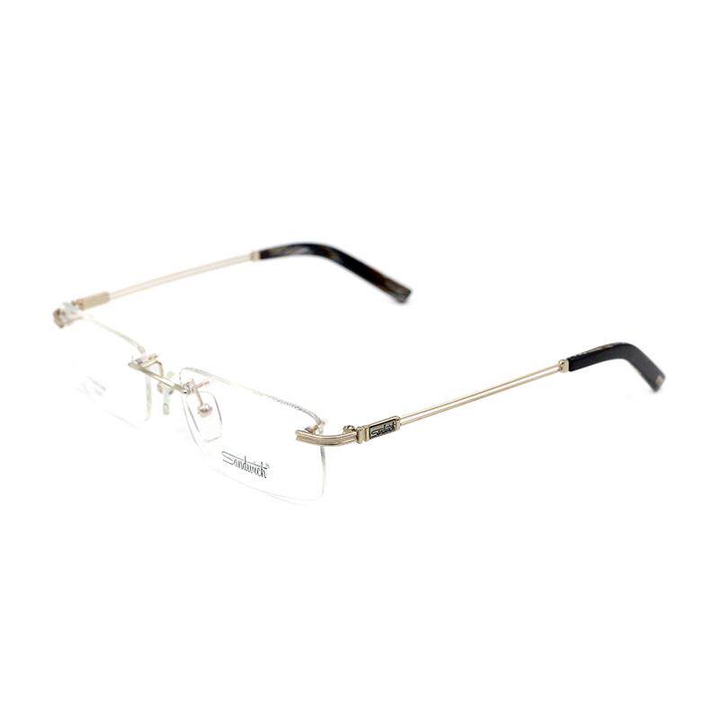 sandwich三文治男女时尚近视眼镜架纯钛超轻无框商务镜框配镜S841