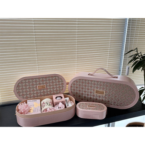 结婚订婚新款手提行李箱送伴娘伴手礼盒外包装宾客回礼喜糖盒空盒