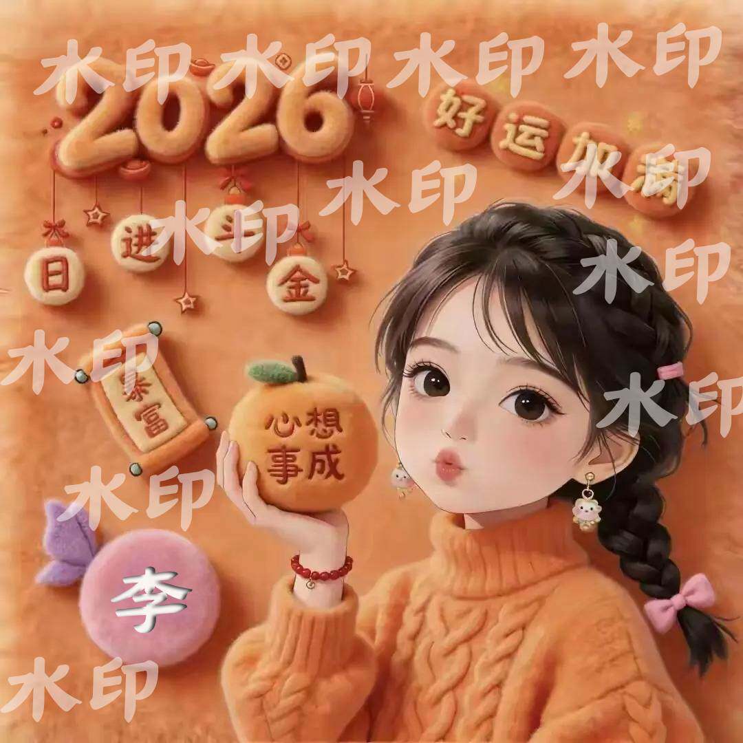 主图模版定制头像姓氏谐音梗头像头像定制/手绘真人漫