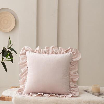 轻奢荷兰绒纯色抱枕靠背