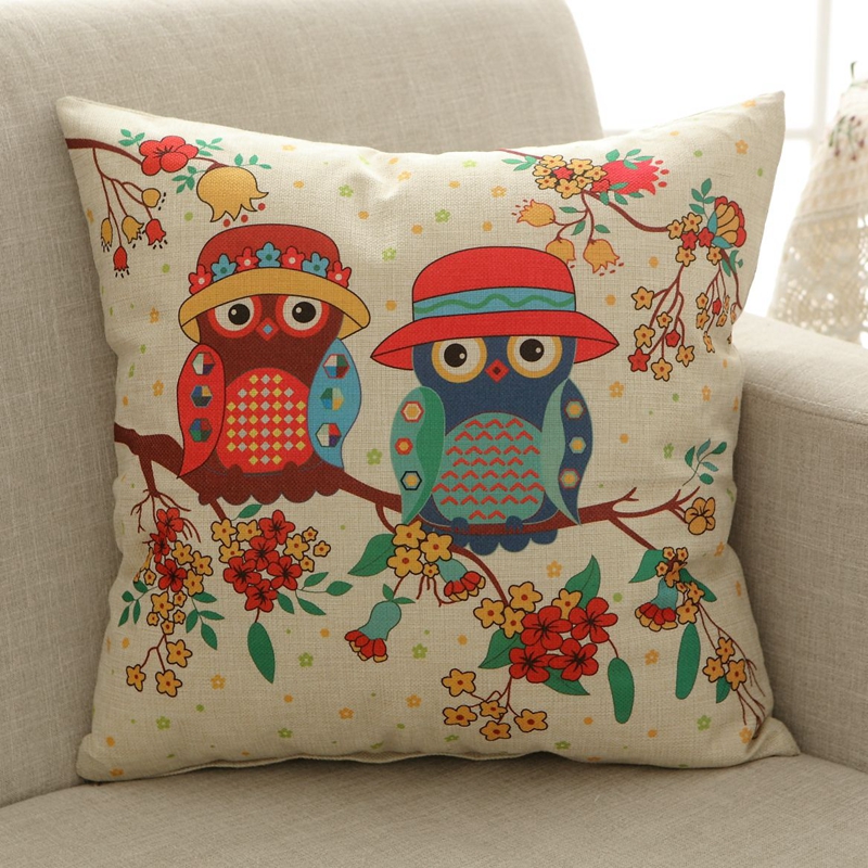 抱枕套高弹羽丝棉床头靠沙发麻布