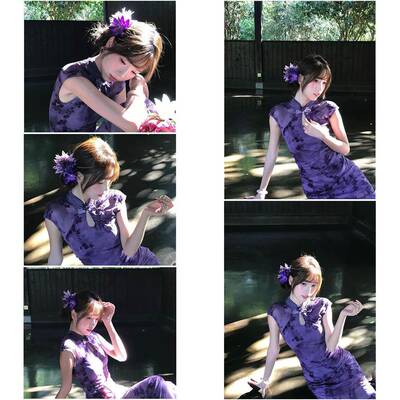改良旗袍女新中式国风女装2025新款覆古高级感名媛收腰无袖连衣裙