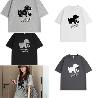 灰色短袖T恤女2026新款宽松纯棉夏季半袖T恤韩系小众不撞款上衣