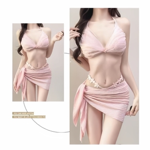 分体泳装 纯欲性感比基尼辣妹裙式 海边度假三件套 2026新款 泳衣女款