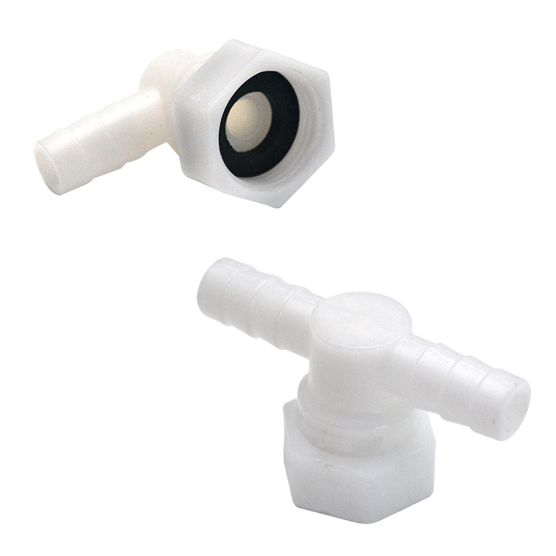 淋浴房配件浴屏塑料接头硅胶水管ABS四分内丝活动直角弯头宝塔口