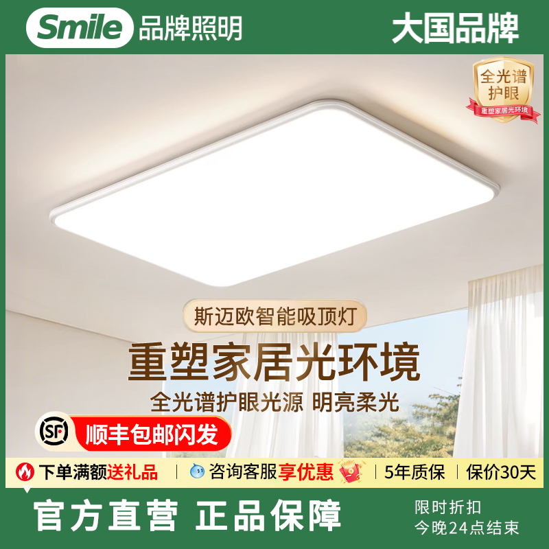 吸顶灯现代简约超薄护眼全光谱