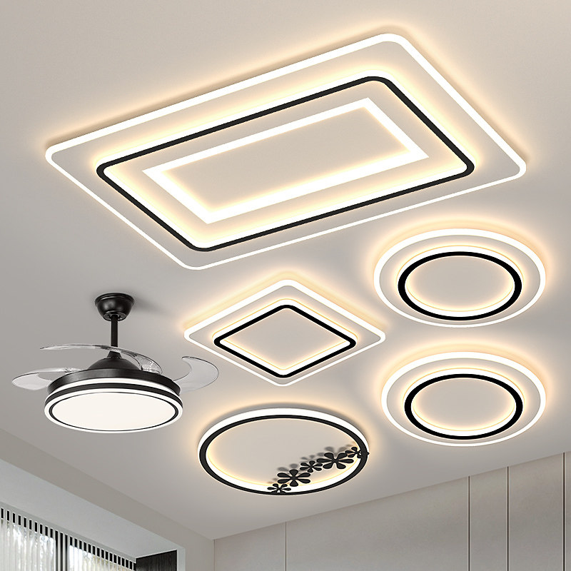 客厅灯现代简约大气led吸顶灯广东中山灯具组合全屋套餐风扇吊灯,家装灯饰光源,客厅吸顶灯,淘宝优惠券,粉丝福利购,淘宝优惠卷