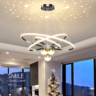 客厅吊灯现代简约灯饰网红轻奢北欧吊灯具新中式 卧室餐厅吊灯 美式