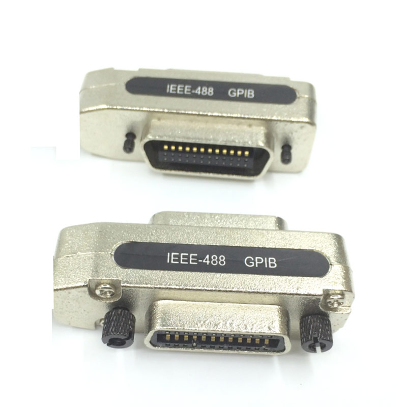 GPIB公对母头IEEE488转接头CN24PIN头延长加长直接用IE488转换头