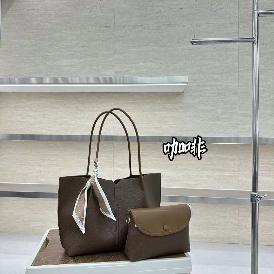 美乐提2024新款时尚荔枝纹软皮大容量单肩包高级感托特包子母包潮,箱包皮具/热销女包/男包,托特包,淘宝优惠券,粉丝福利购,淘宝优惠卷