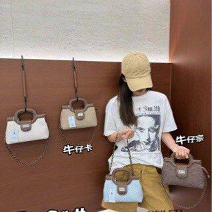 牛仔包质感洋气篮子包新款单肩包韩系质感原创斜挎包手提包斜挎包