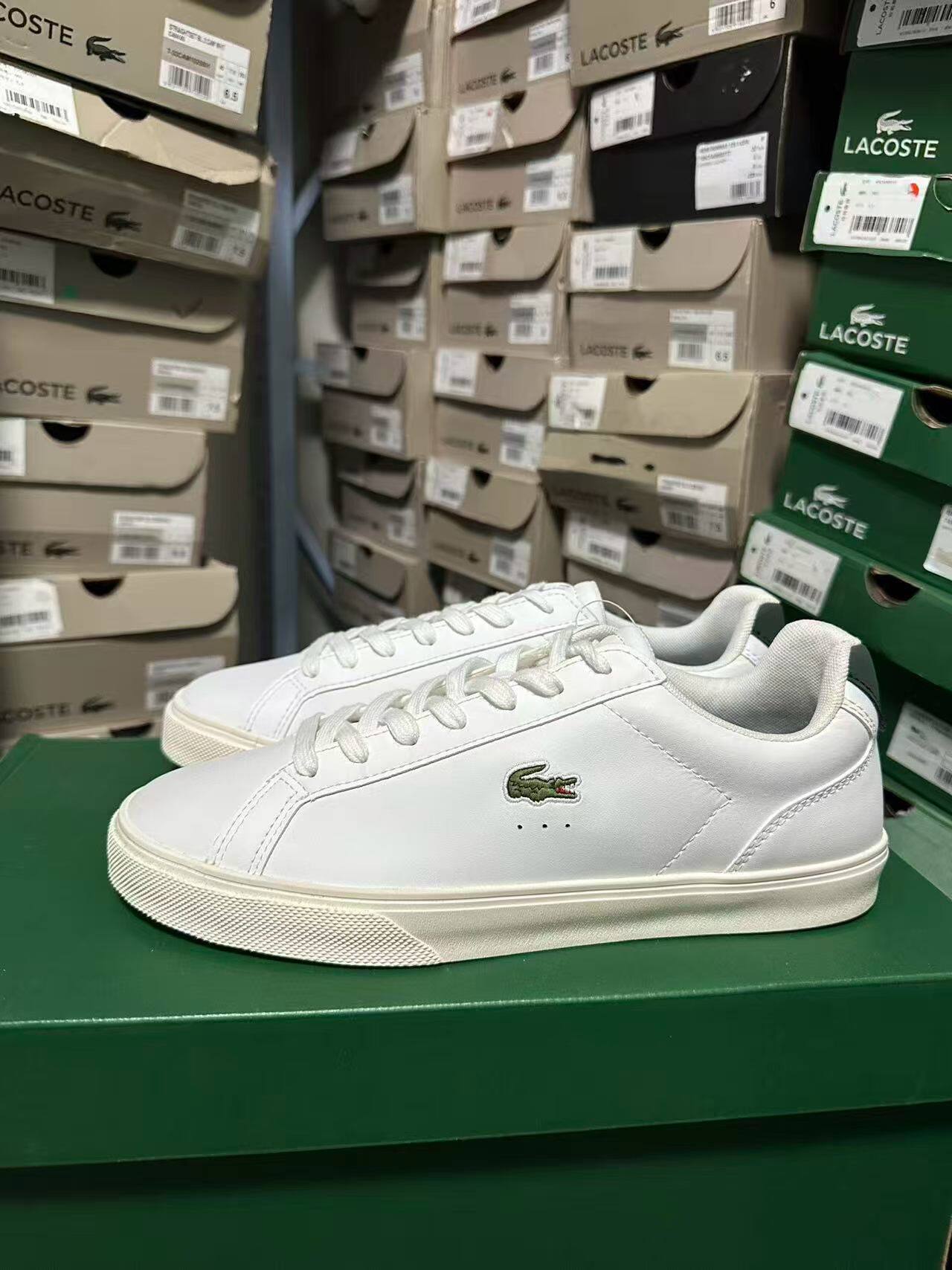 LACOSTE kişi dəri gündəlik idman ayaqqabıları