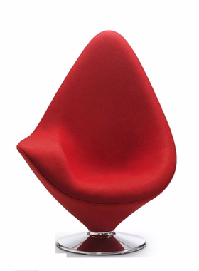 Plateau chair北欧水滴造型高背单扶手沙发椅客厅玻璃钢休闲椅