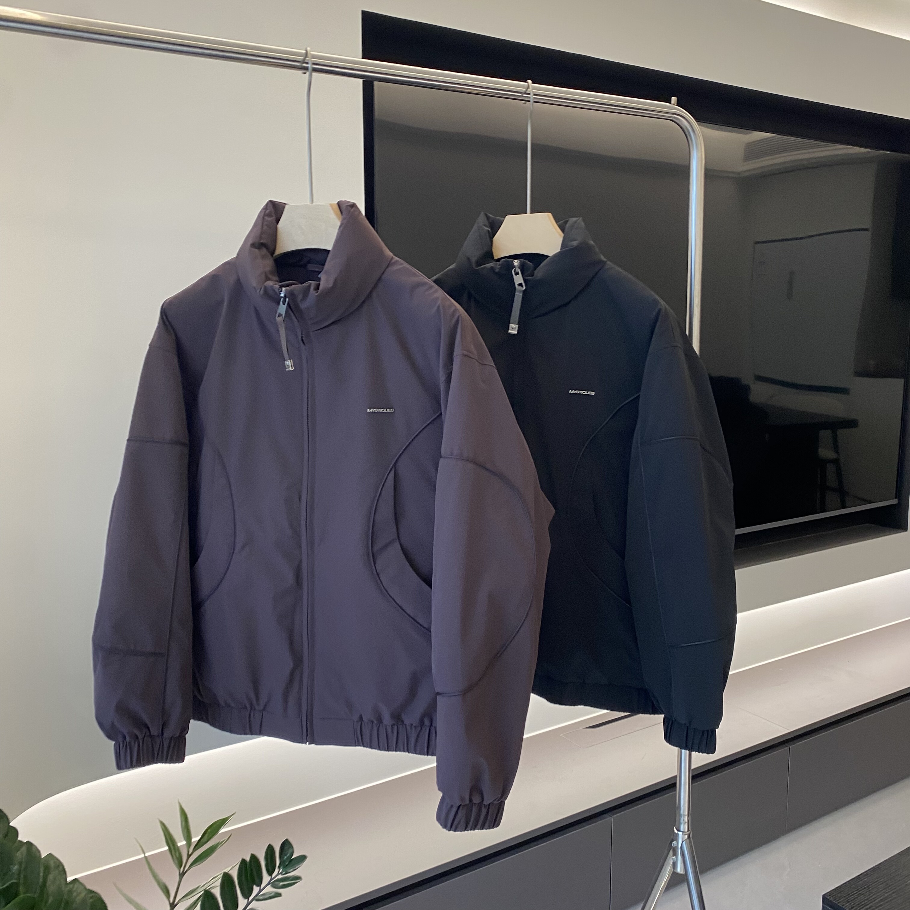 实体爆款美式冬季韩版立领夹克羽绒服男潮牌宽松90白鸭绒休闲外套