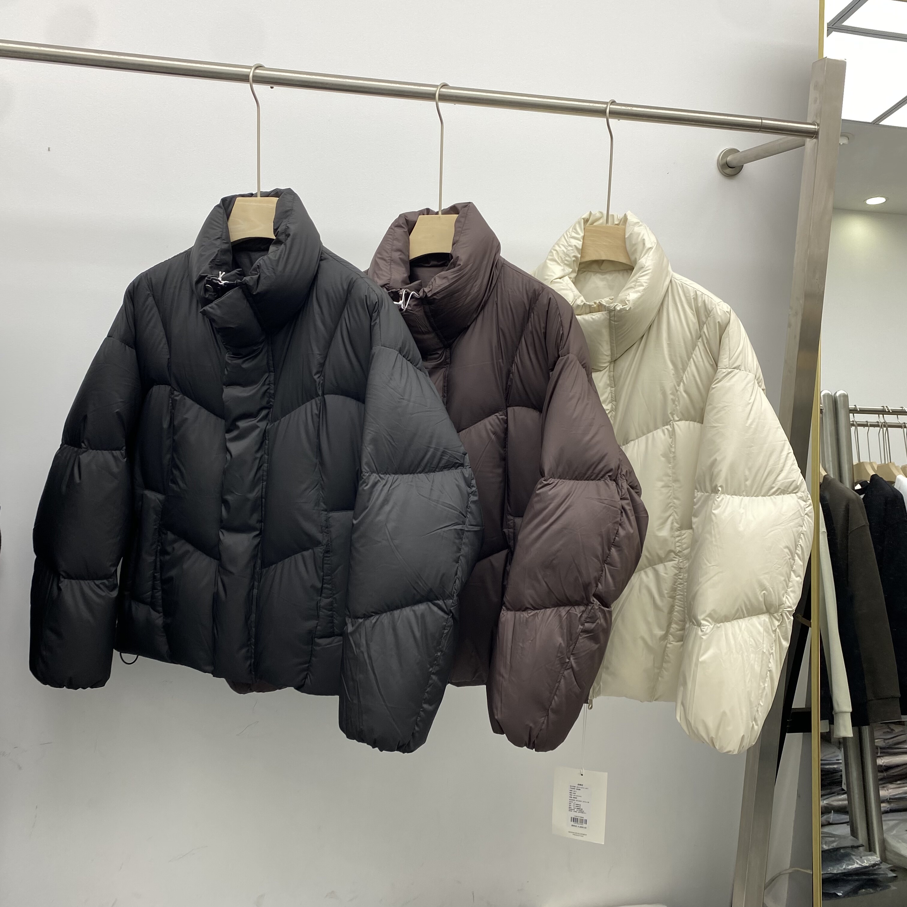 鹅绒！美式冬季韩版鹅绒服男潮牌宽松休闲百搭立领90绒面包服外套