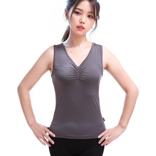 红舞鞋奶丝坎袖背心上衣舞蹈服装练功服广场舞短袖舞服瑜伽服3721