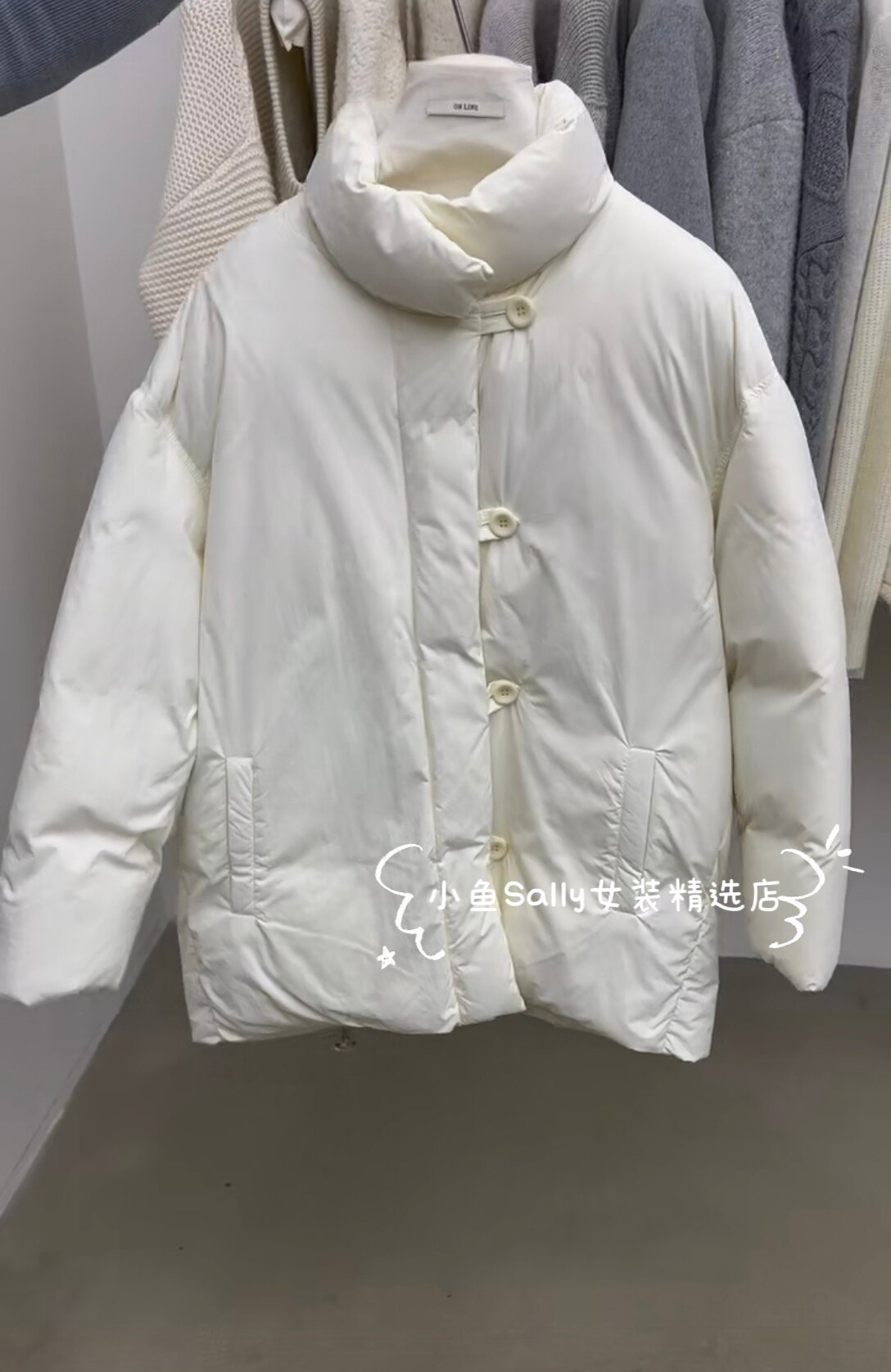 现货～on line立领羽绒服羽绒服