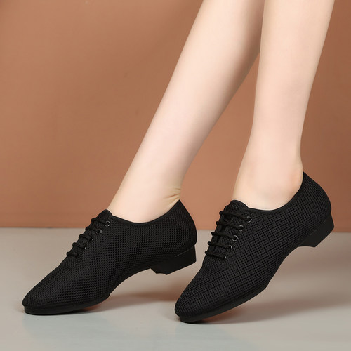 夏季网面平跟舞蹈鞋平底广场舞鞋