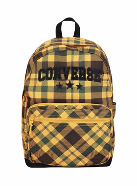匡威 Converse GO 2 PLAID 夏季新品格纹休闲双肩包 黄色