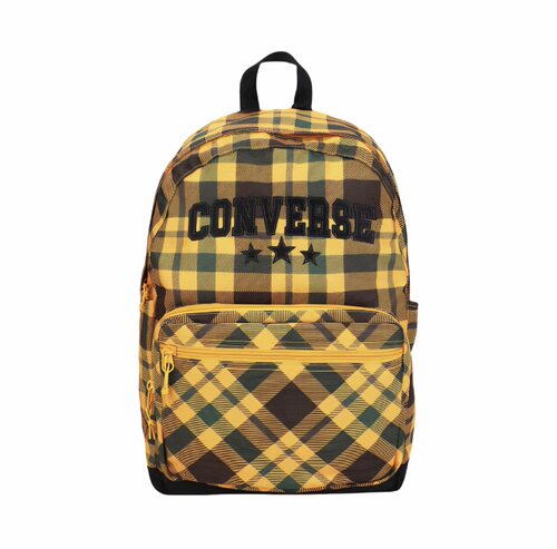 匡威 Converse GO 2 PLAID 夏季新品格纹休闲双肩包 黄色