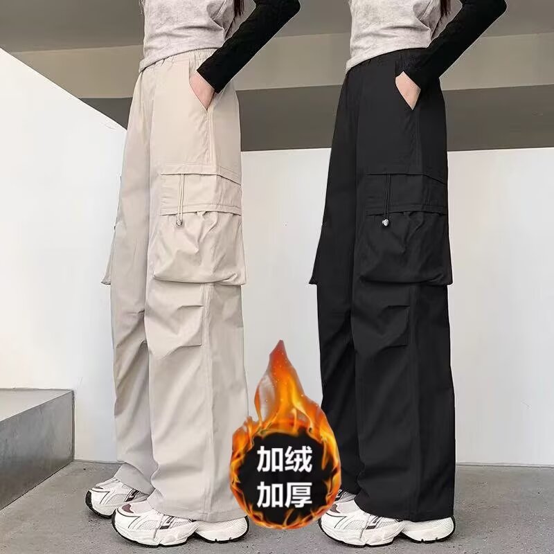 中大童冬季加绒加厚休闲长裤