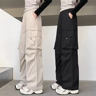 女童裤子春秋2026新款儿童工装裤百搭中大童夏季韩版洋气休闲长裤