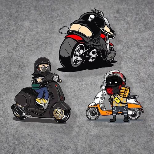 ns125la 改装贴纸姜戈踏板后视镜风挡尾箱头盔装饰摩托车防水贴纸