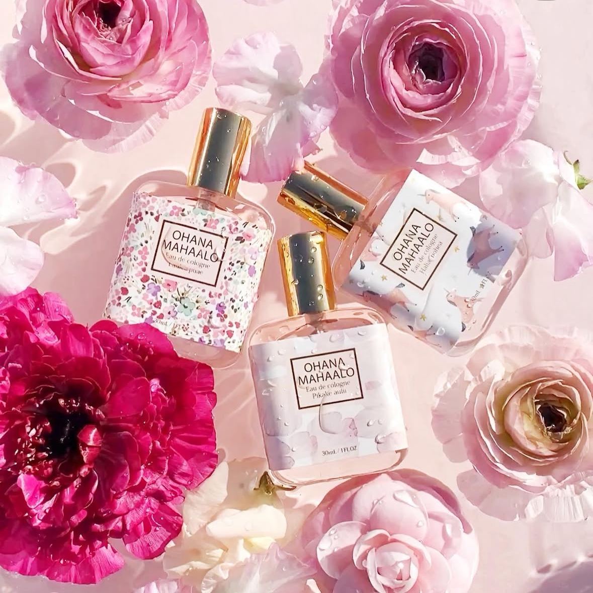 日本欧哈娜OHANA MAHAALO白草莓含羞草桂花淡香水香氛茉莉花30ml