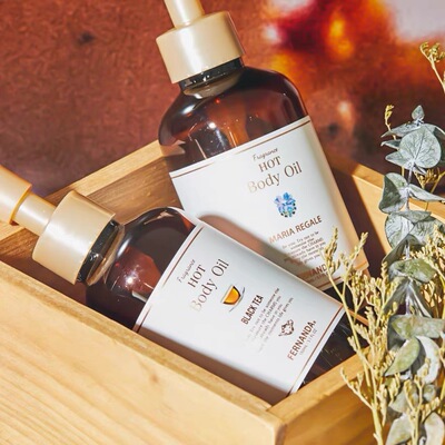 日本fernanda温感按摩油身体乳