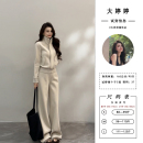 时尚 冬季 拉链长袖 套装 休闲DT1760 立领卫衣气质休闲阔腿裤 大婷婷