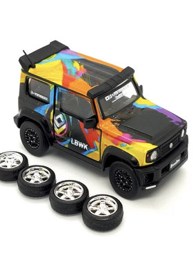 BMC1 64合金车 铃木MINI GX吉姆尼LIBERTYWALK宽体改装越野车模型