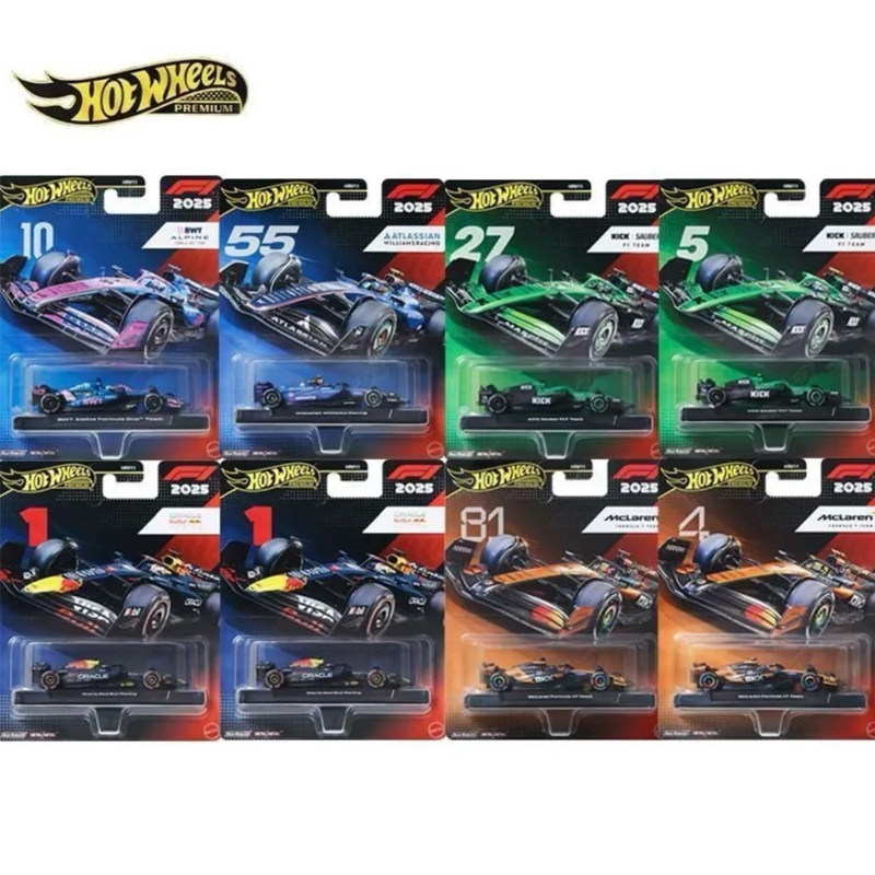 新品风火轮金标F1赛车红牛阿尔卑斯威廉姆斯方程式车队合金盲模型