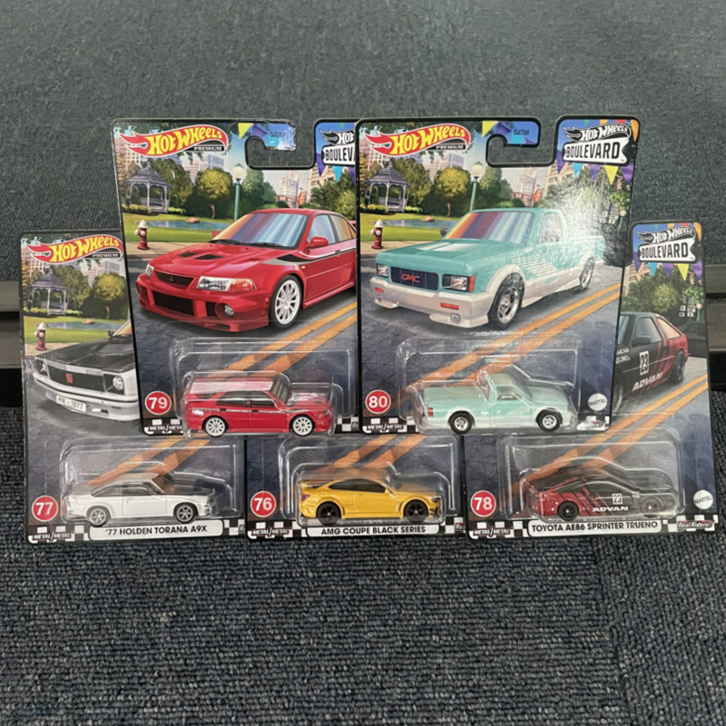 风火轮hotwheels花园大道17霍顿 EVO AE86 advan 奔驰GMC合金车模