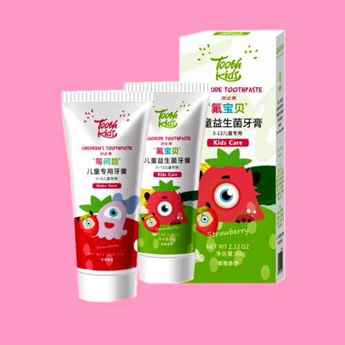 岂止美儿童牙膏放心无氟配方