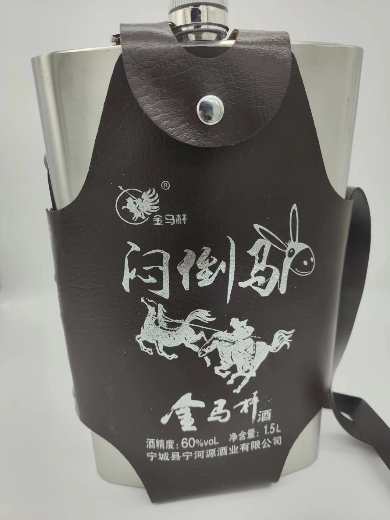 高度白酒内蒙特产闷倒驴酒蒙古原浆自酿不锈钢壶60度1500ml 酒类 白酒/调香白酒 原图主图