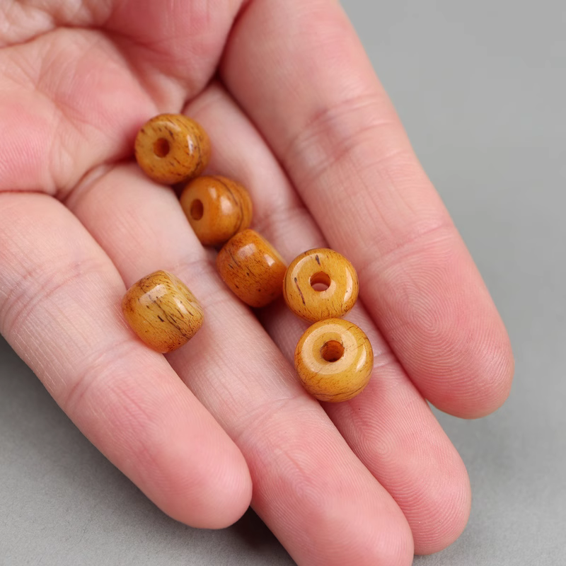 桶珠散珠牦牛骨手串diy隔珠