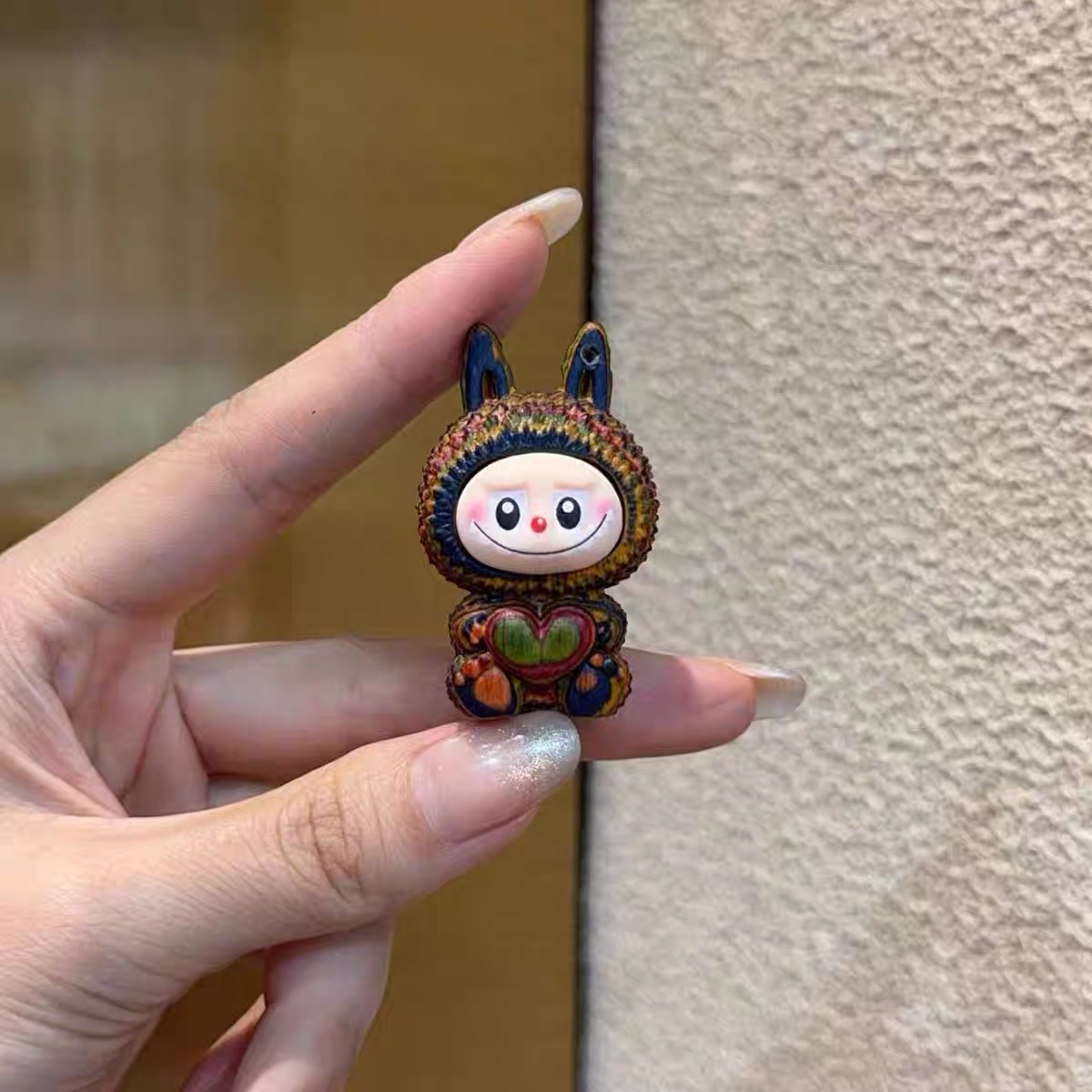 鹿角根付阿呆三通diy配件手工编绳手链项链挂件手串文玩配饰品