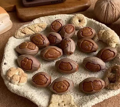 橄榄核雕小表情随机diy配饰文玩手链手串珠子搭配文玩佛珠配件