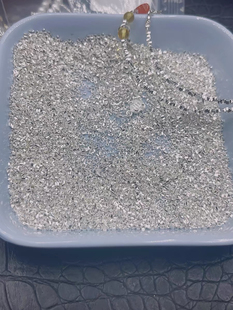 足银999碎银子项链女轻奢小众夏天颈链碎银锁骨链手链半成品