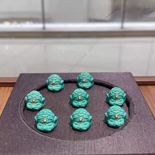 菱镁矿松石象神diy配件手工编绳手链串珠项链挂件文玩手串配饰品