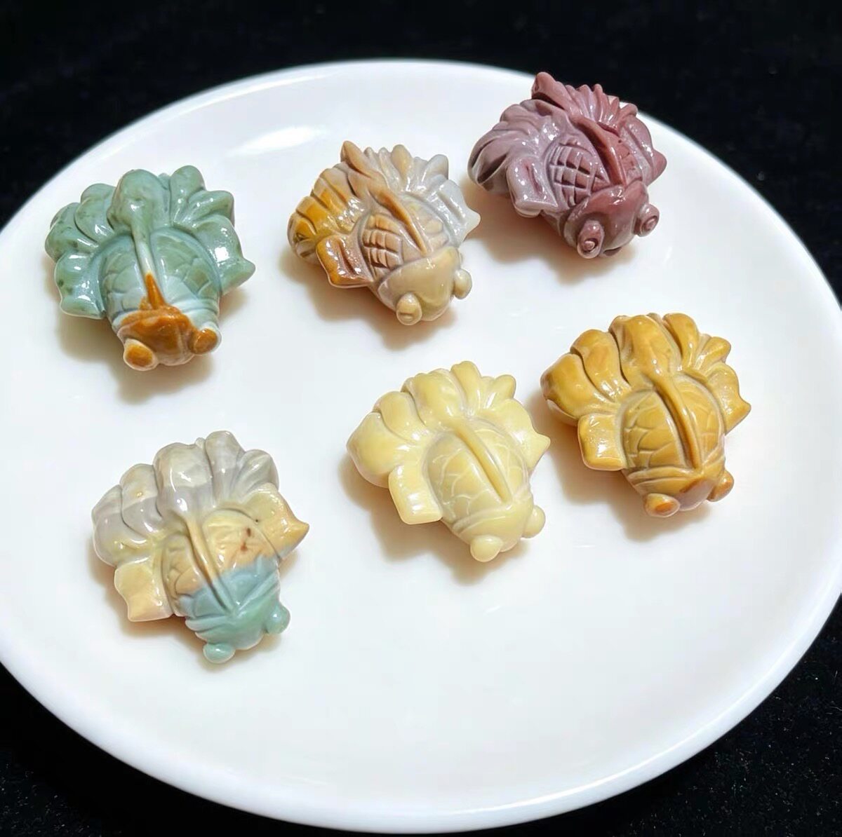 天然阿拉善玛瑙马卡龙金鱼珠子可爱百搭糖果色女手链串饰萌宠配件
