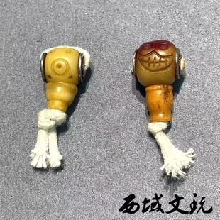 驼骨三通配饰藏式文玩阿呆三眼骰子佛珠手链项链三通佛塔手工diy