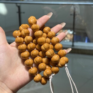 猴头柯基臀屁桃手串 文玩盘玩手链饰品礼物