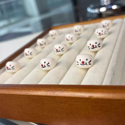 驼骨蒜瓣大肠猫咪 diy配件手链串珠散珠隔珠文玩手串配饰