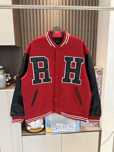 BrokenMoonRH字母刺绣外套