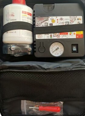 适用红旗打气泵12V车载点烟器电源充气泵补胎液适用180W功率