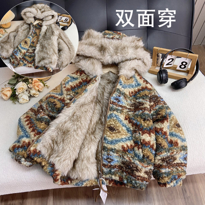 海洋家特价童装 冬季新款外套 儿童中大童双层加厚毛毛衣双面穿,童装/婴儿装/亲子装,普通外套,淘宝优惠券,粉丝福利购,淘宝优惠卷