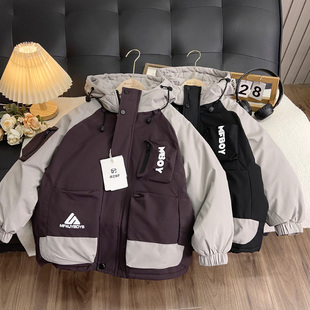 海洋家特价童装 男女童冬款羽绒服儿童洋气羽绒袄中大童保暖外套