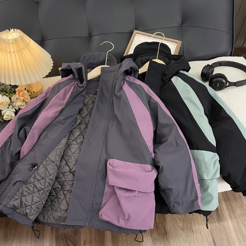 海洋家特价童装 男女童秋冬季新款外套儿童加厚二棉冲锋衣中大童