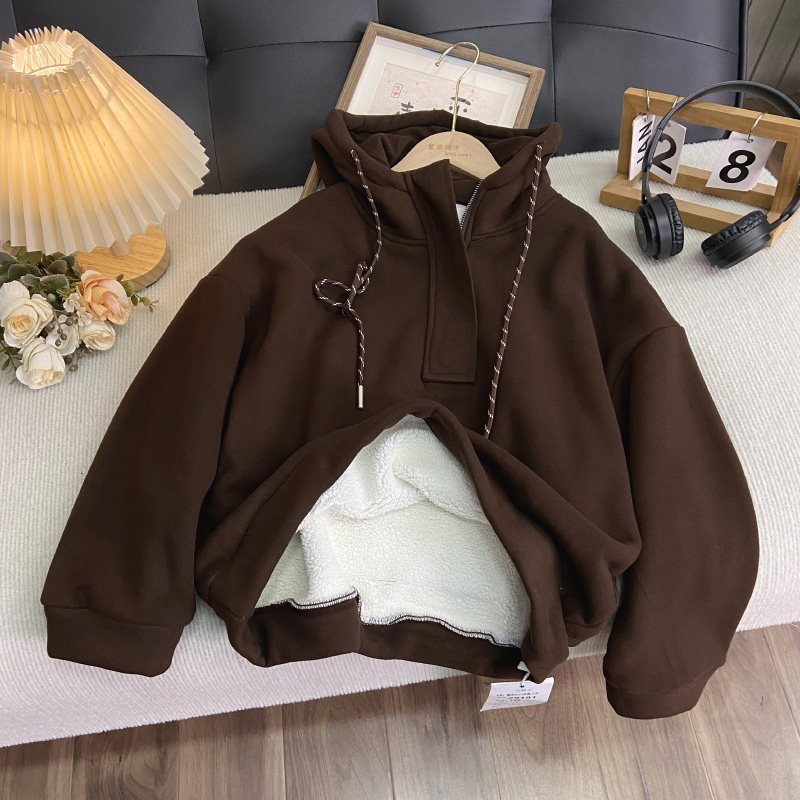 海洋家特价童装男女童冬卫衣儿童纯色连帽上衣大童保暖绒衫羊羔绒,童装/婴儿装/亲子装,卫衣/绒衫,淘宝优惠券,粉丝福利购,淘宝优惠卷